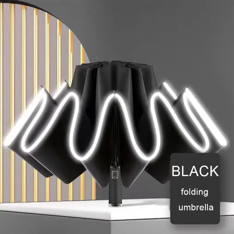 2025 NEW Fully automatic reverse umbrella large men's umbrella folding umbrella women's high-end sun protection umbrella