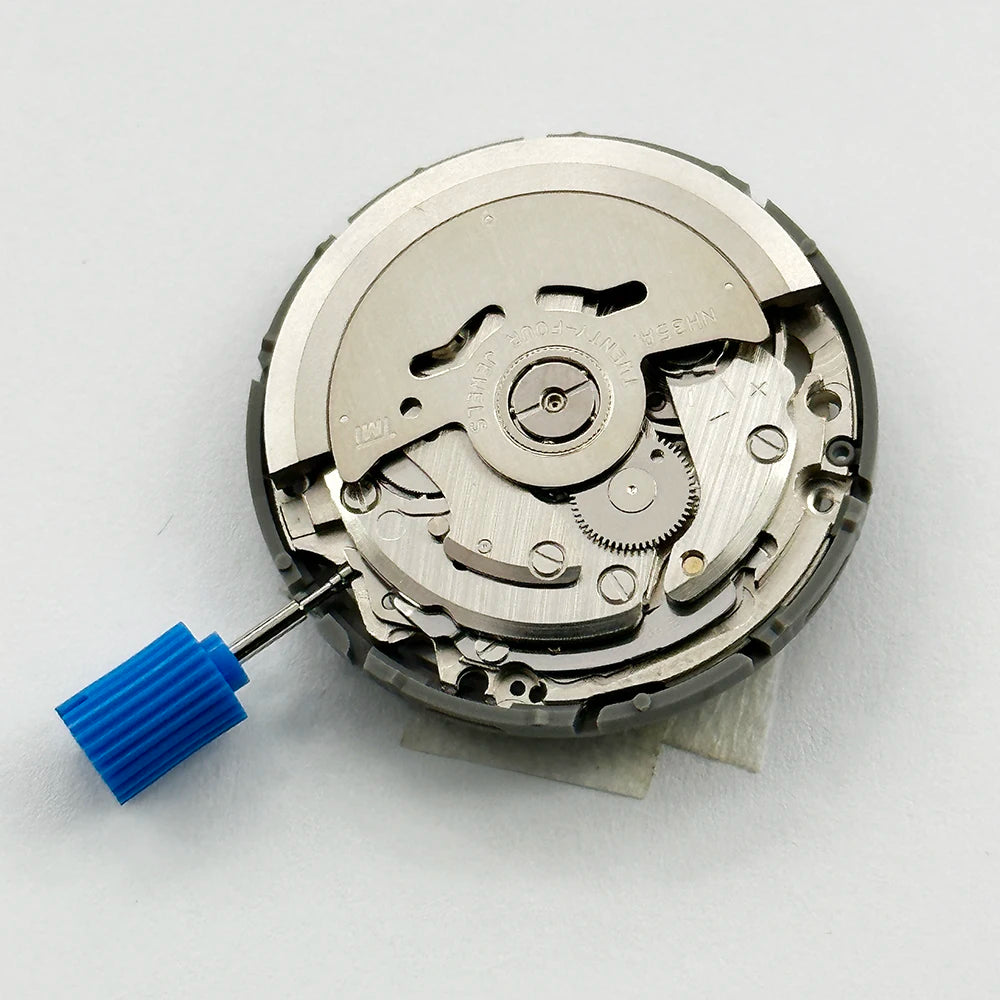 Japan Genuine NH35 Mechanical Movement Black 3H Date Automatic Watch Replace Mechanism NH35A 4R35 High Accuracy 24 Jewels