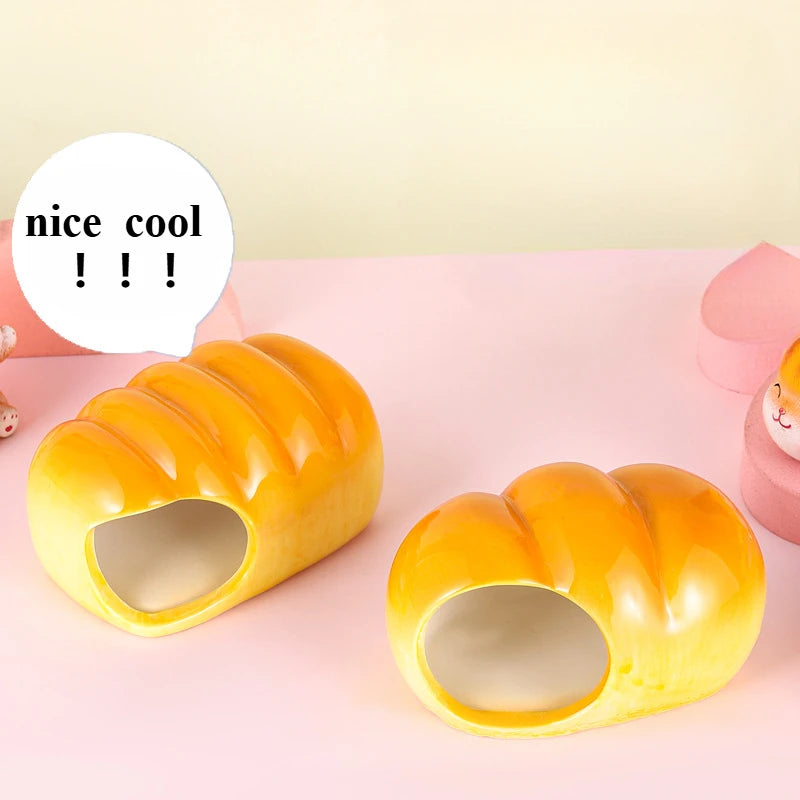 Ceramic Hamster House for Small Animals Outdoor Cave Small Animal Cool House