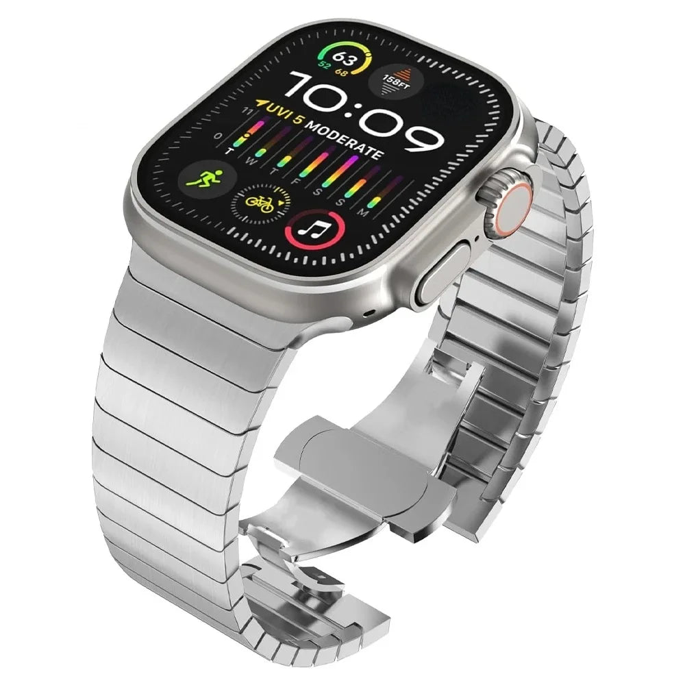Stainless Steel Strap for Apple Watch Band Series 11 10 9 8 SE3 42mm 46mm 45mm 41mm 44mm 40mm Metal Bracelet IWatch Ultra 3 49mm