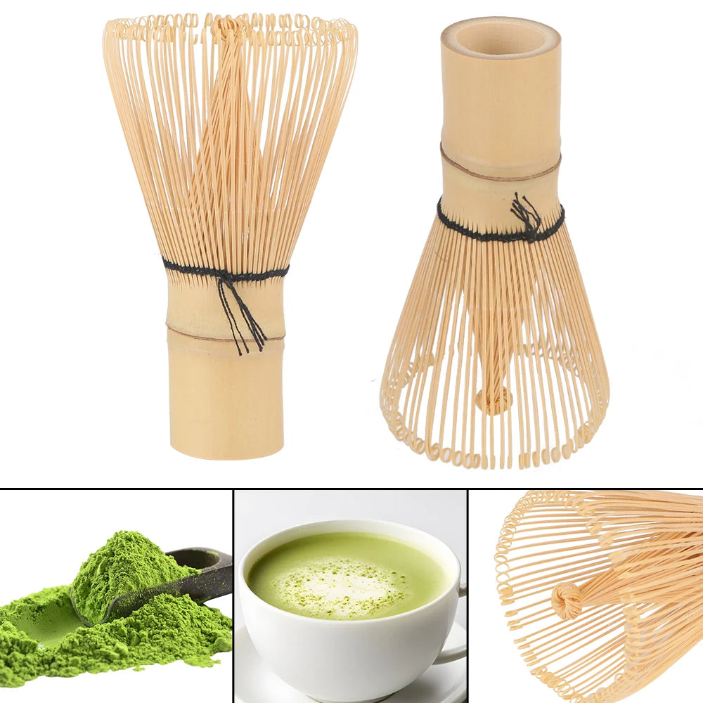 Kitchen Accessories 100 Matcha Green Tea Powder Whisk Teaware Japanese Ceremony Bamboo Chasen Tea Tool Tea Brush