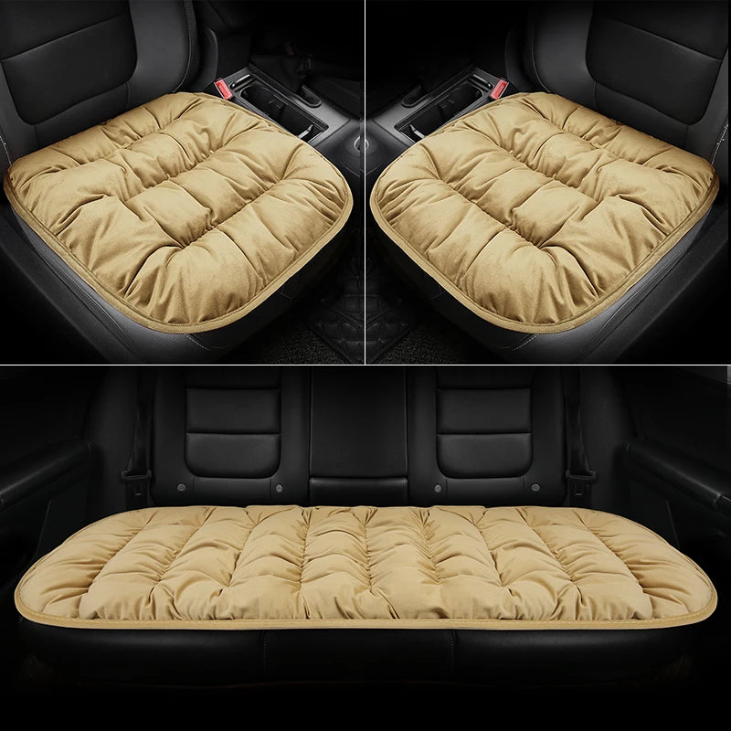 Car Seat Cushion Seat Cover General Front Rear Full Set Down Feather Breathable Protector Mat Pad Auto Accessories for Most Cars