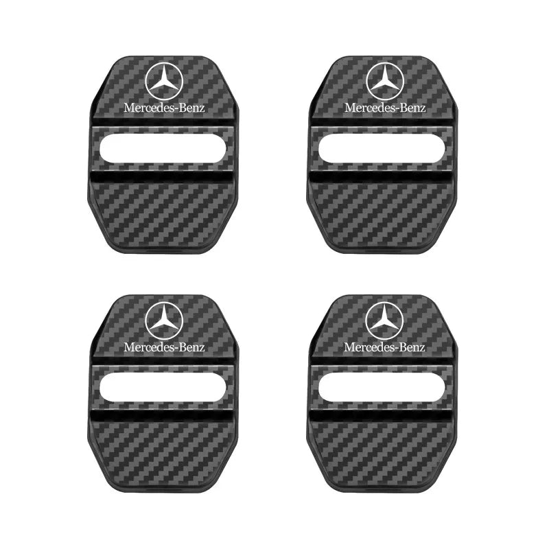 Car Styling Car Door Lock Covers stikcer Case for Mercedes Benz New B/C/E Class A Class C200L GLC GLK CLA GLA Accessories