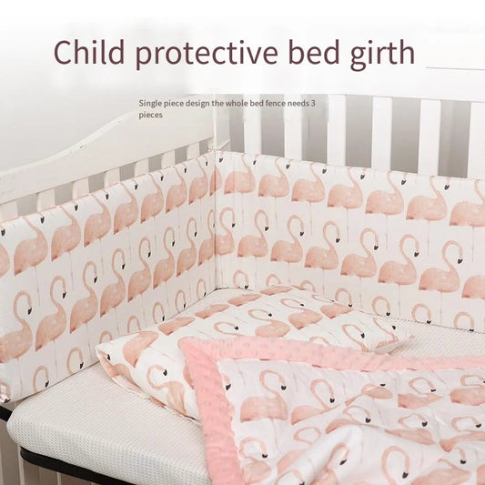 Four Seasons Universal Crib Around Baby Bed Bumper Newborn Bed Guardrail Anti-collision Removable Washable Baby Bed Safety Rails