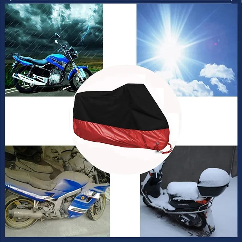 Motorcycle Cover M L XL XXL XXXL XXXXL Universal Outdoor Uv Protector Bike Rain Dustproof Scooter Covers Waterproof