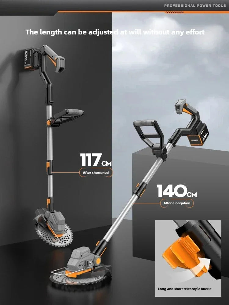 Electric lawn mower small household weeding lithium battery weeding artifact