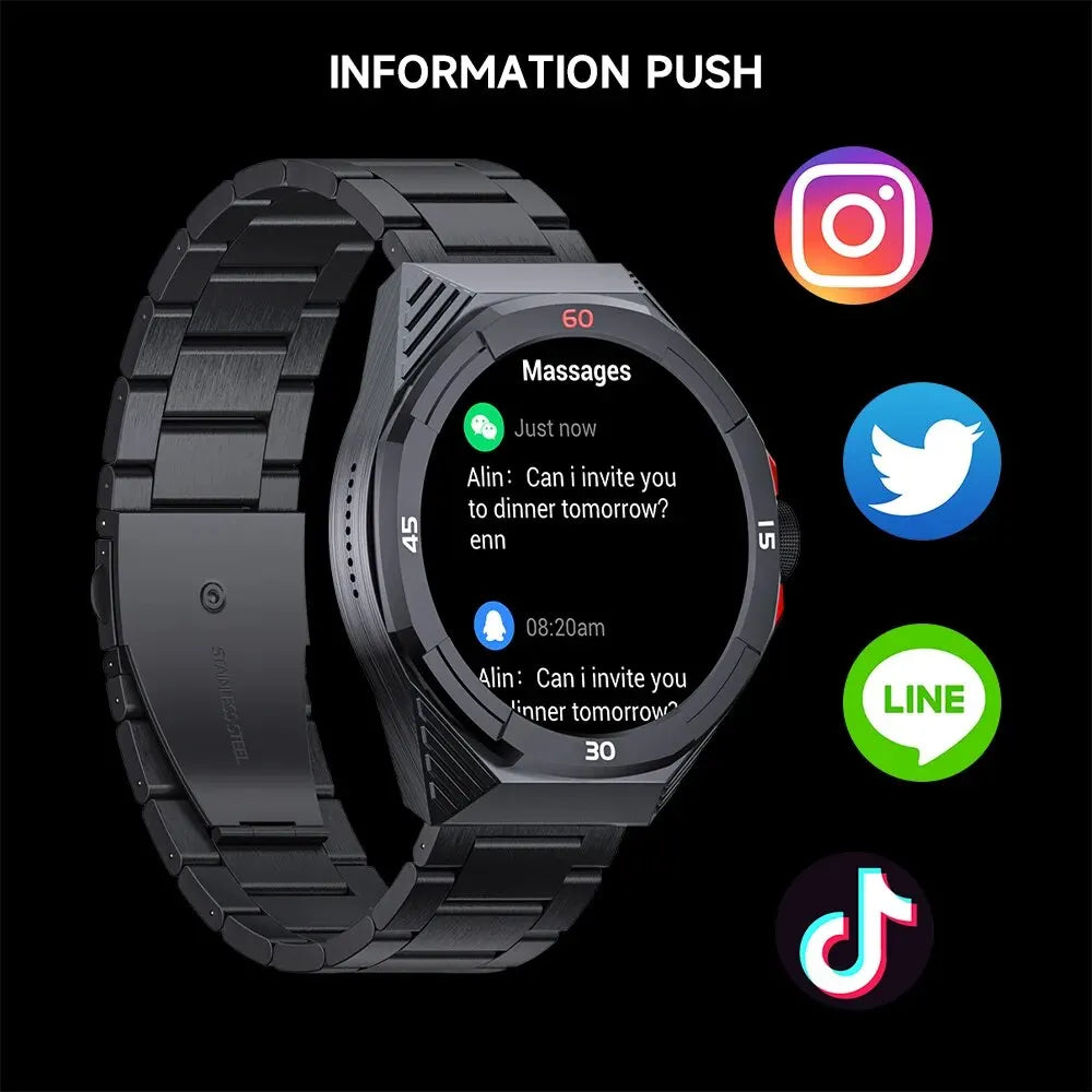 LOKMAT COMET 2 PRO Smart Watch Bluetooth Calls Watch Waterproof Fitness Tracker Heart Rate Message Push Smartwatches for Phone