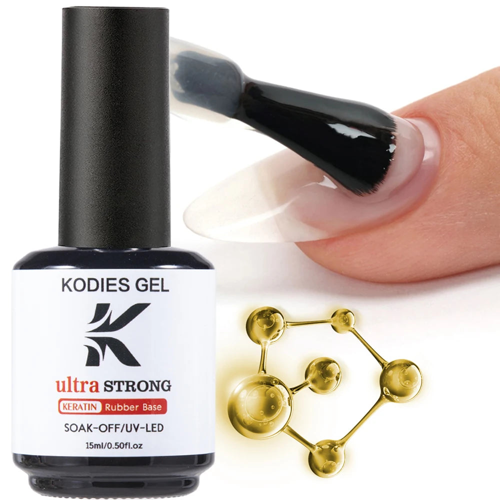 KODIES GEL Nail Primer Base Gel Prep Dehydrator Fast Dry Strong Adhesion Base Coat Gel Polish Semi Permanent UV Manicure Bonder
