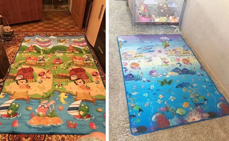 Baby Crawling Play Puzzle Mat Children Carpet Toy Kid Game Activity Gym Developing Rug Outdoor Eva Foam Soft Floor180*120*0.3cm