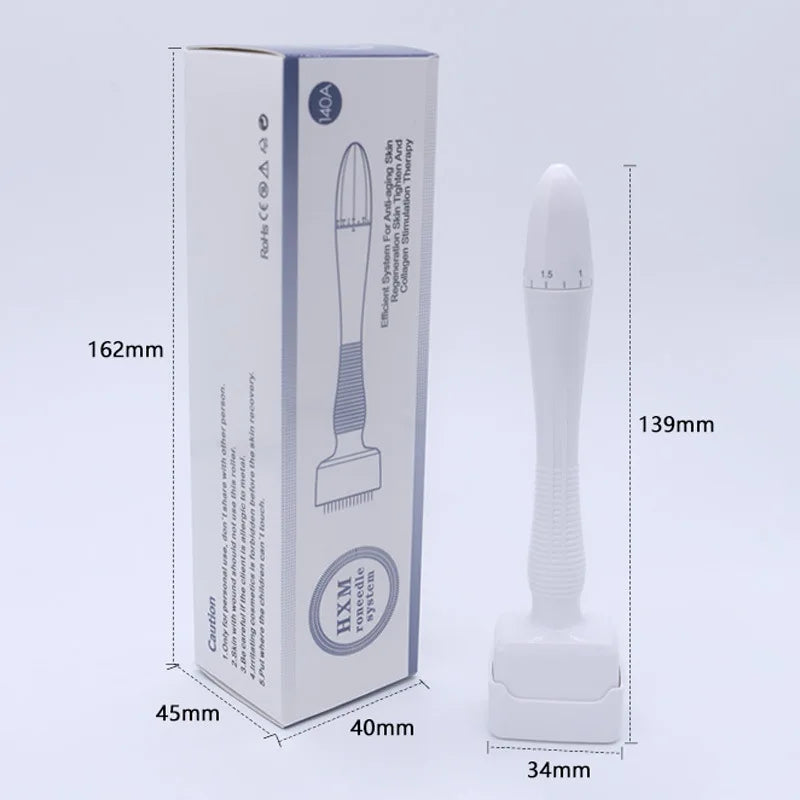 140 Adjustable Needle Length Stainless Steel Needle Derma Roller Stamp Micro needle For Skin Care Therapy Hair Growth