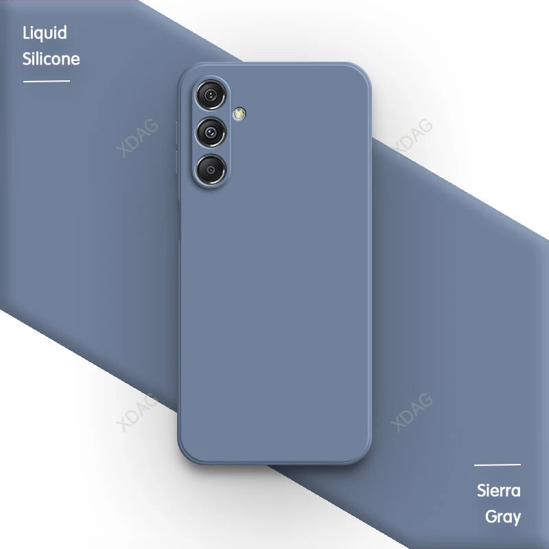Original Phone Case for Samsung Galaxy M35 5G 6.6" SM-M356B SM-M356B/DS Soft Simple Liquid Silicone Camera Protection Back Cover