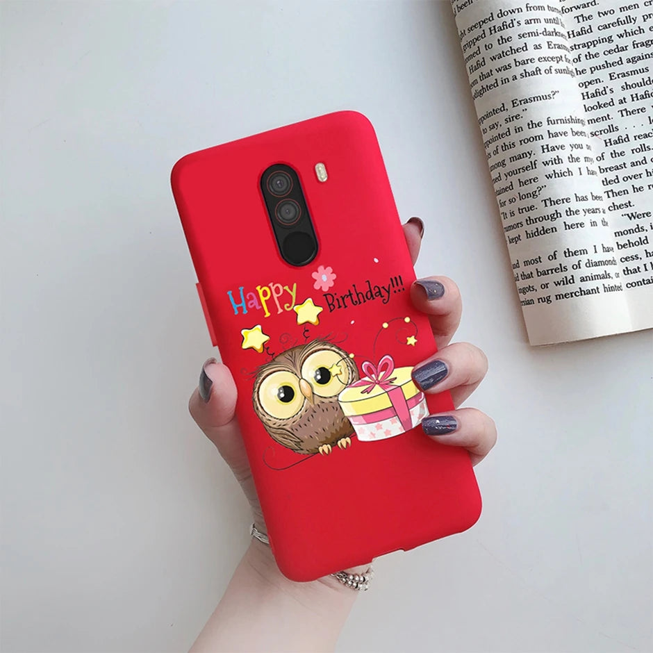 For xiaomi Pocophone F1 Case for xiaomi Poco F1 Case Silicone Soft TPU Phone Cases for PocoF1 Back Cover Heart Butterfly Bumper