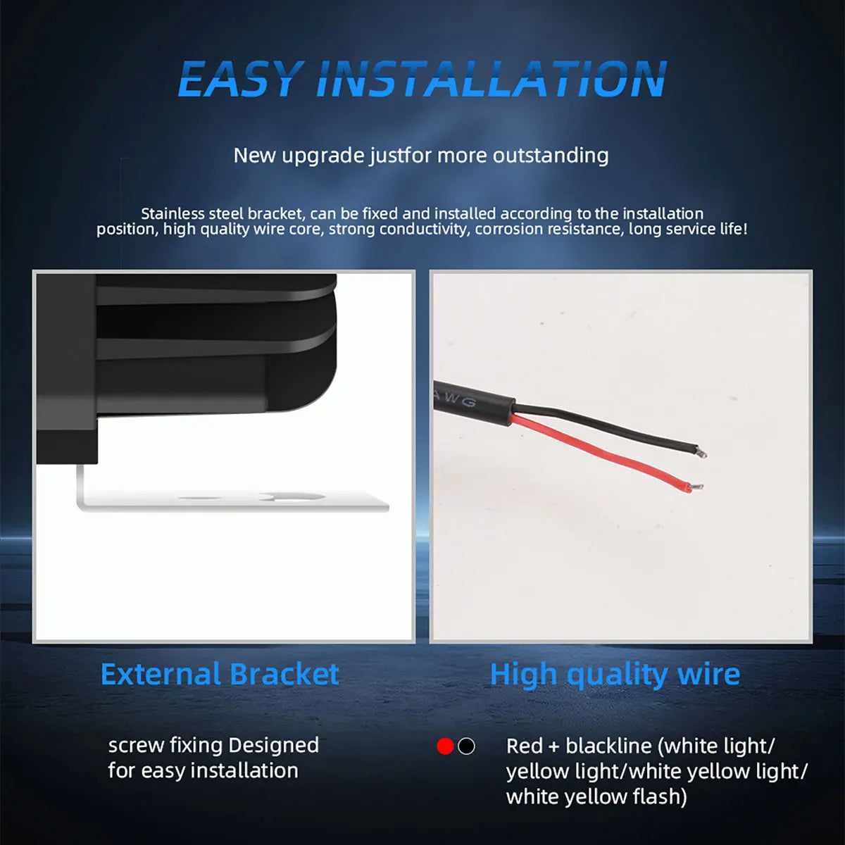 Motorcycle Headlight Additional Spotlights Dual Color 4 Lens Led Motorbike LED Fog Lamp Scooter SUV ATV Motorcycle Running Lamp
