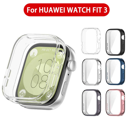 Full Cover For Huawei Watch Fit 3 SmartWatch TPU Screen Protector Case Protective Frame Bumper Shell Huawei Fit3 Accessories