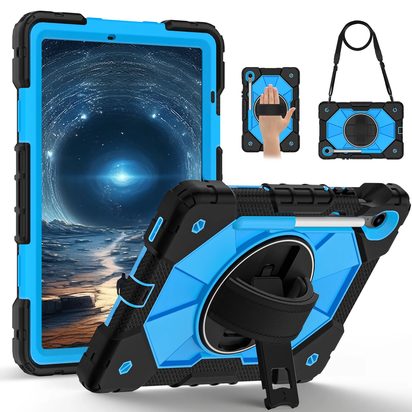 Tablet Protective Case C2 Model Suitable for Samsung Galaxy Tab S9 11Inch/Tab S9Fe 10.9Inch/Tab S10Fe 10.9Inch with Stand 10 Colors Available