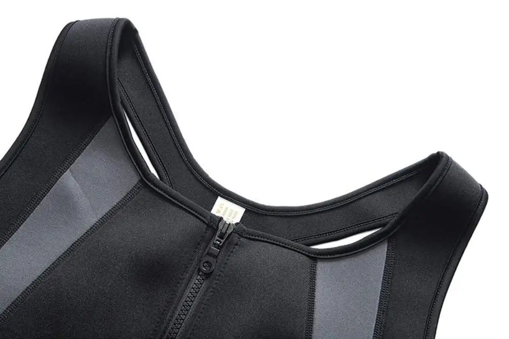 Men Abdomen Reducer Body Shaper Promote Sweat Sauna Vest Fitness Waist Trainer Belly Slimming Shapewear Fat Burner Tank Top