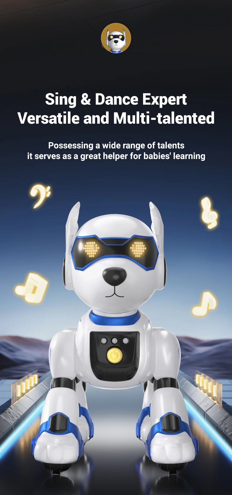 Brand New JJRC R27 Remote Control Robot Dog Voice Control Intelligent Talking Walking And Dancing Light Play Cute Children Gifts