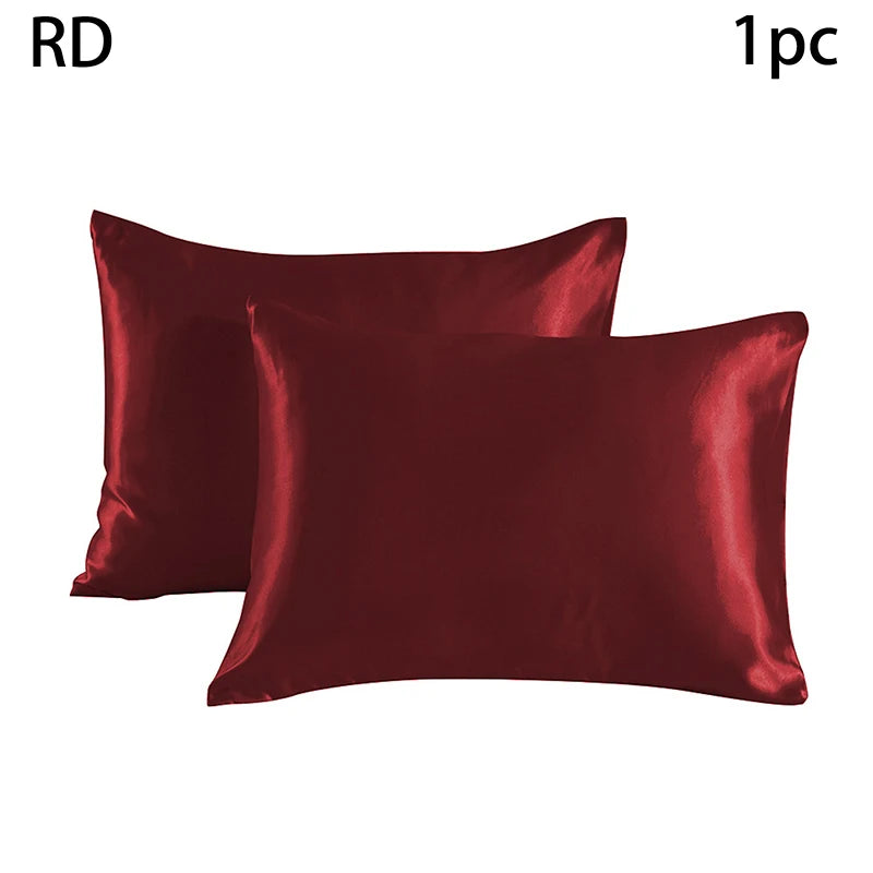 Simulated Silk Pillowcases Silky Satin Hair Beauty Pillow Cases Comfortable Pillow Case Home Bedding Pillow Cases Cover
