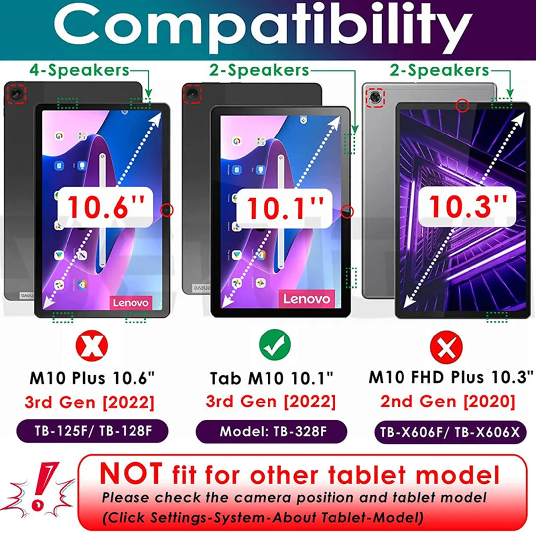 Tempered Glass Screen Protector For Lenovo Tab M10 3rd Generation 10.1 inch 2022 Tablet Protective Film TB-328F TB-326FU