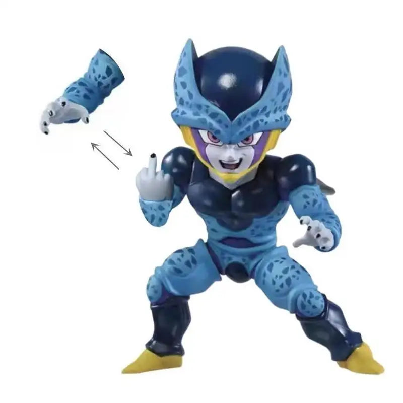 10cm Anime Dragon Ball Z Cell Omnibus Super Kawaii Shahru Figure Action Model Anime Figurals Hobby Toysf Riend Birthday Gifts