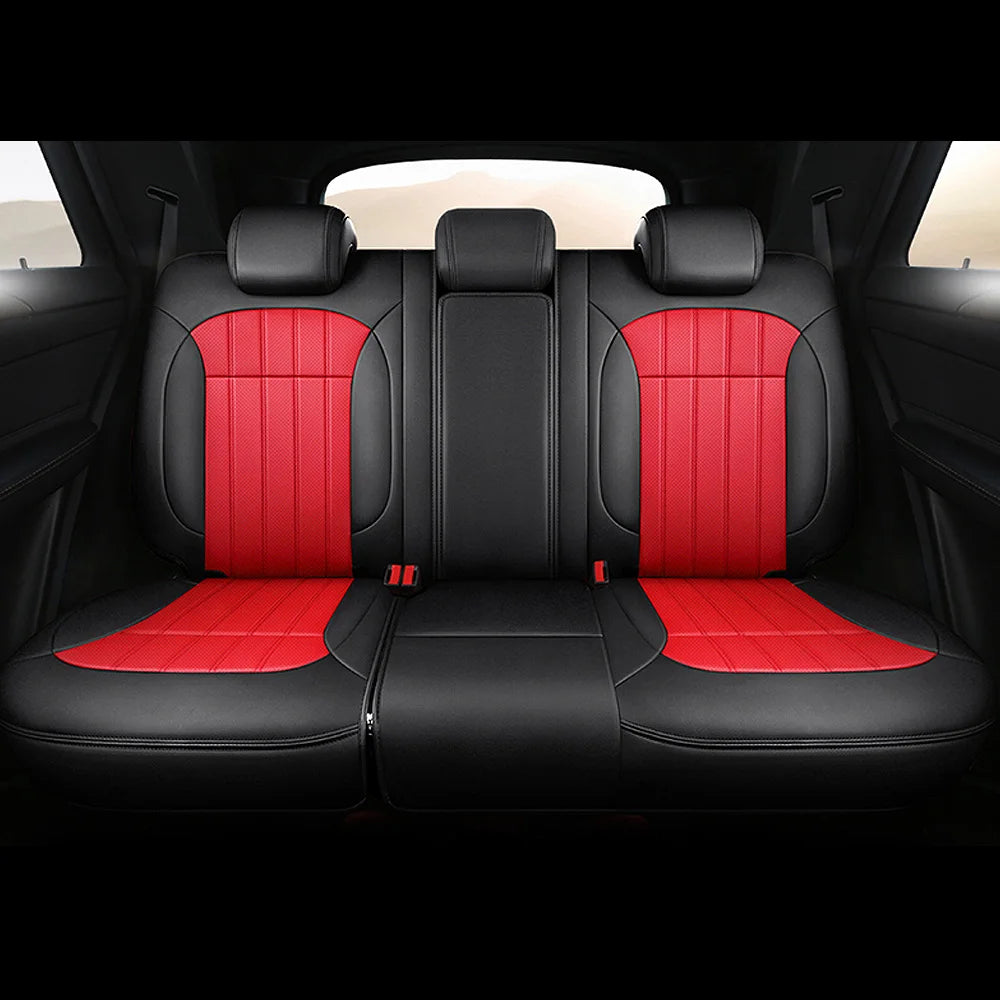 For Land Rover Range Rover Velar 2017 2018 2019 2020 Faux Leather Custom Car Seat Covers Full Set Interior Protector Accessories