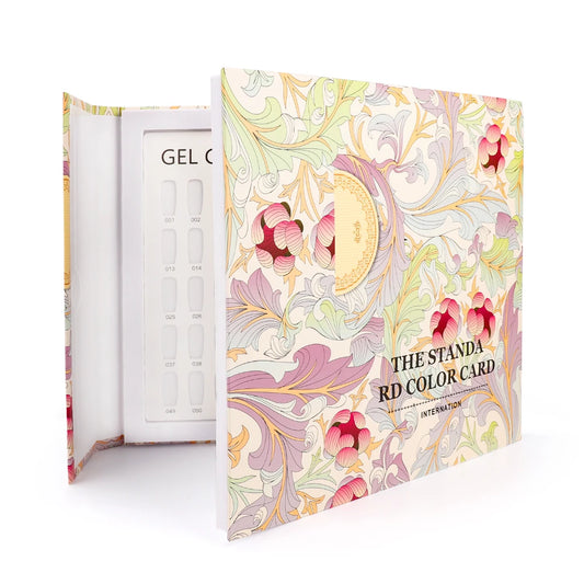 120 Colors Fake Nail Tips Display Book Fake Nails Storing Cards Nail Polish Showing Chart Shelf Book