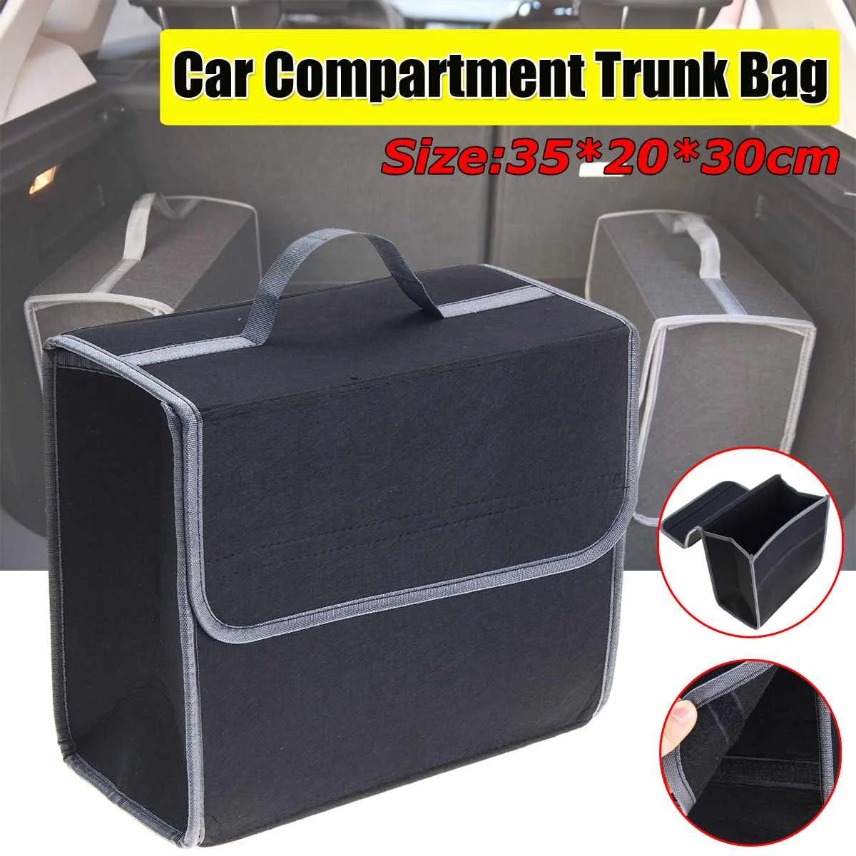Multipurpose Portable Foldable Collapsible Car Trunk Storage Box Organizer Case Auto Interior Stowing Tidying Container Bags