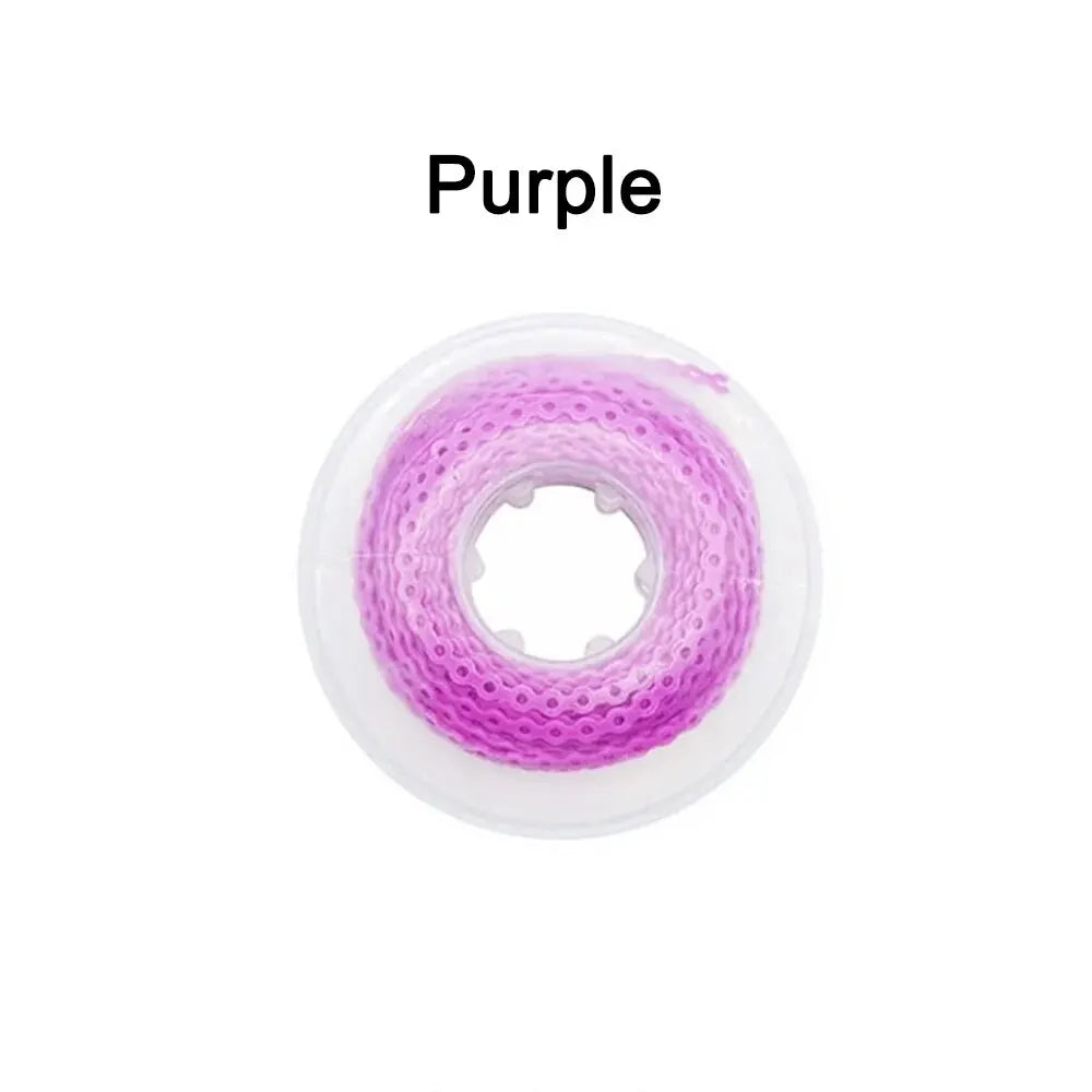 15 Feet/Roll Dental Orthodontic Elastic Ultra Power Chain Rubber Bands Long Short Continuous Denspay Dental Orthodontic Material