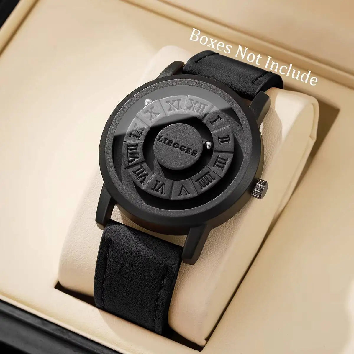 Fashion Magnetic Suspension Men Sports Watches Casual Mens Quartz Wristwatches Reloj Hombre（Without Box）