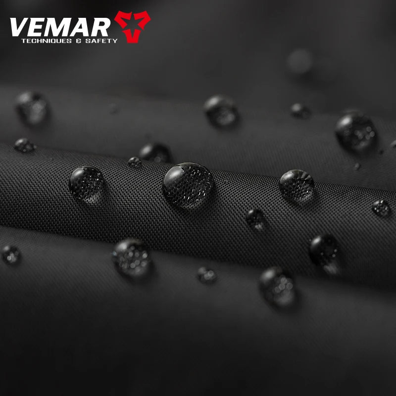 Men Women VEMAR Motorcycle Rain Suit - Heavy Duty Waterproof Jacket & Pants Set for Delivery Riders/Moto/Bike Riding