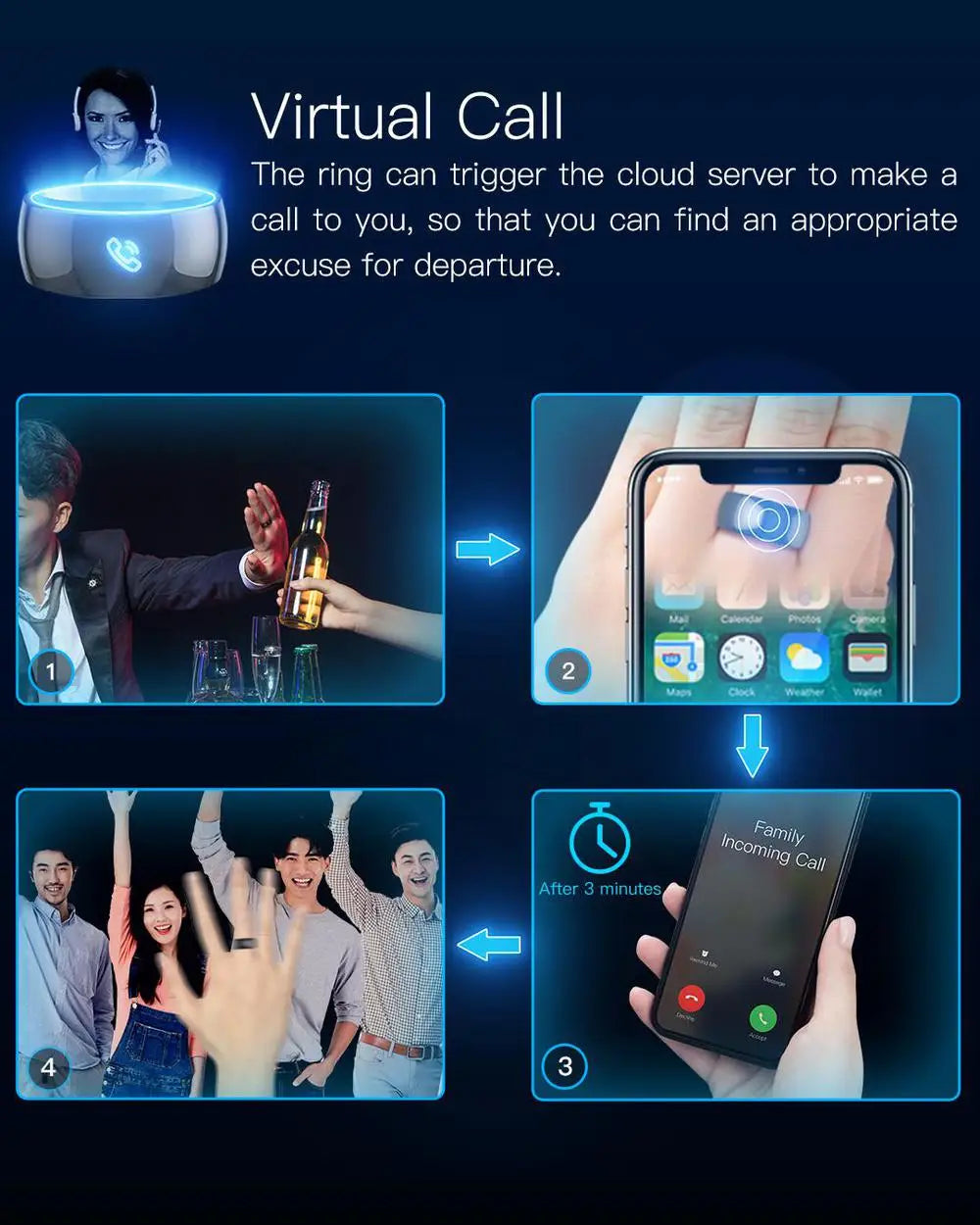 JAKCOM R5 Smart Ring Newer than pc case p12 black shark 4 homekit accessories m3 doorbell earphone watch