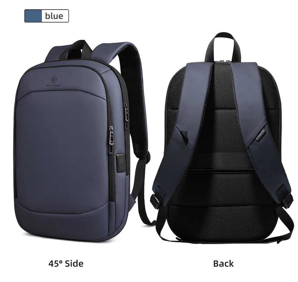 HcanKcan Men's Expandable Backpack Multifunction 17.3inch Laptop Bag Fashion Waterproof Travel Backpack Lightweight Business Bag