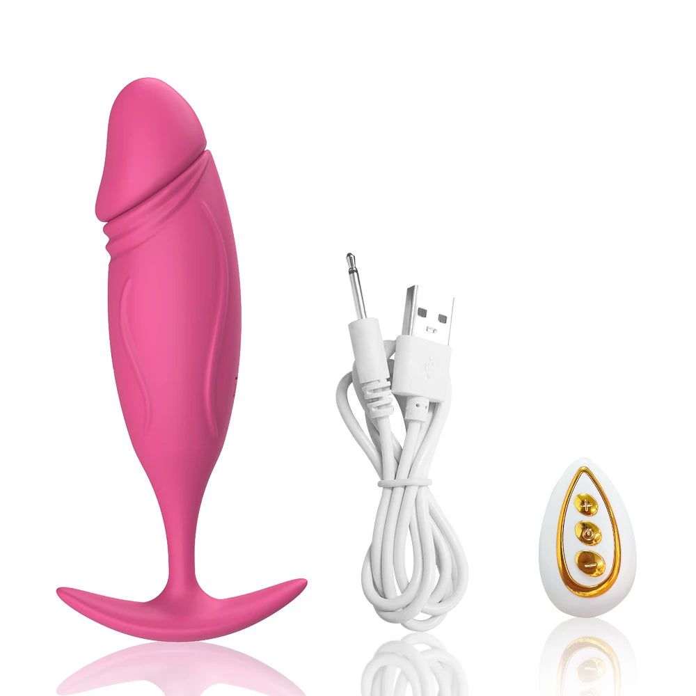 Anal Plug Vibrator For Men Women Butt Plug Men Prostate Massager Female Buttplug Remote Control Adult Sex Toys for Women Men Gay
