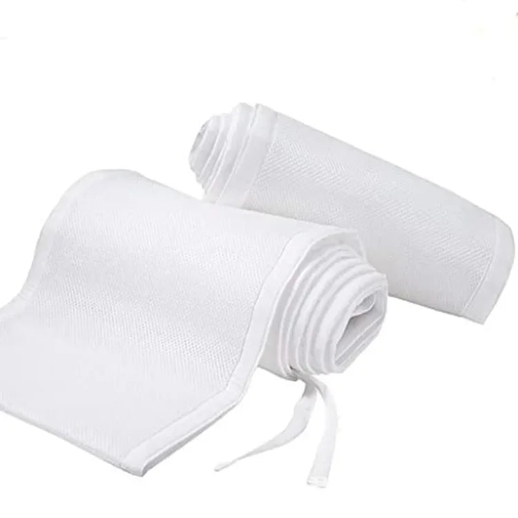 Breathable Bed Rail Bumper for Baby Safety Multi-Color Soft Mesh Toddler Bed Rail Guard for 4-Panel and Small Baby Cribs