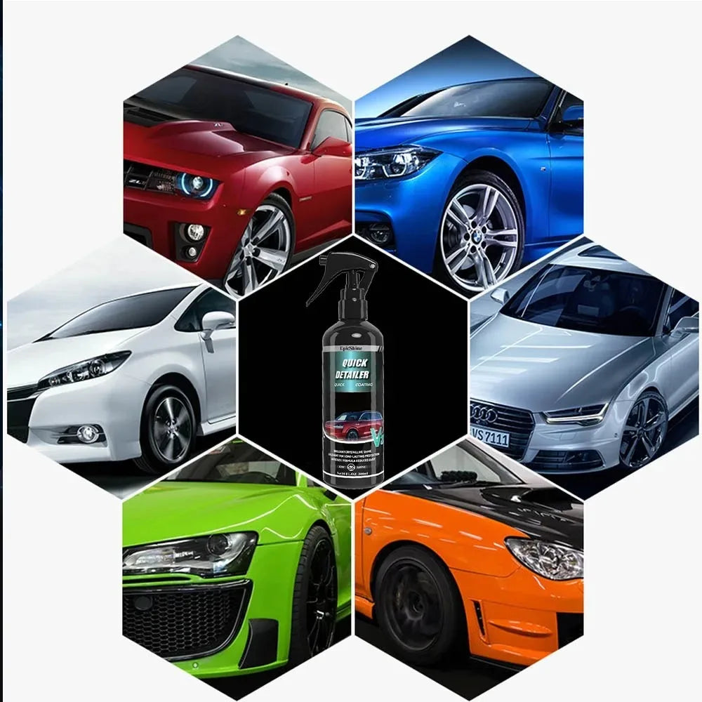 Car Ceramic Quick Detailer&Coating Spray Nano Hydrophobic Polish Scratch Repair Remover Paint Protection Crystal Wax  Auto Clean