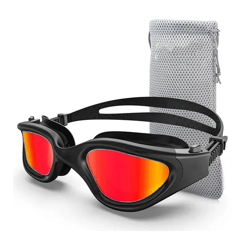 Anti-fog UV Protective Lenses for Men and Women Waterproof and Adjustable Silicone Swimming Glasses Polarized Swimming Glasses