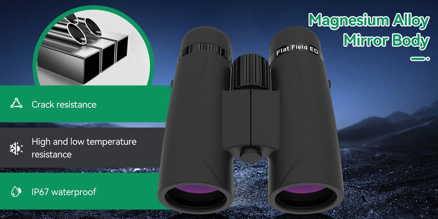 Svbony SA205 Binoculars ED Flat-field 8X42/10X42 Professional IP67 Waterproof BAK4 Twist-up Eyecups for Travelling Bird Watching