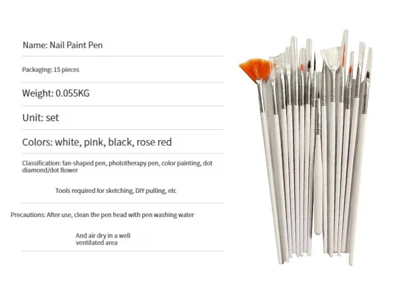 15PCS Women's Makeup Brush Set Soft Makeup Application Powder Grasping Force Easily Carry Makeup Tools Smudges Naturally