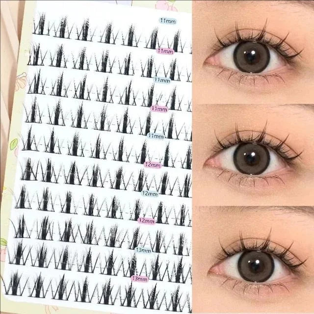 MIAOJIE Fashion Sunflower False Eyelashes Natural Simulation Fairy Cos Mink Eyelashes Extension Diy Makeup Individual Segmented