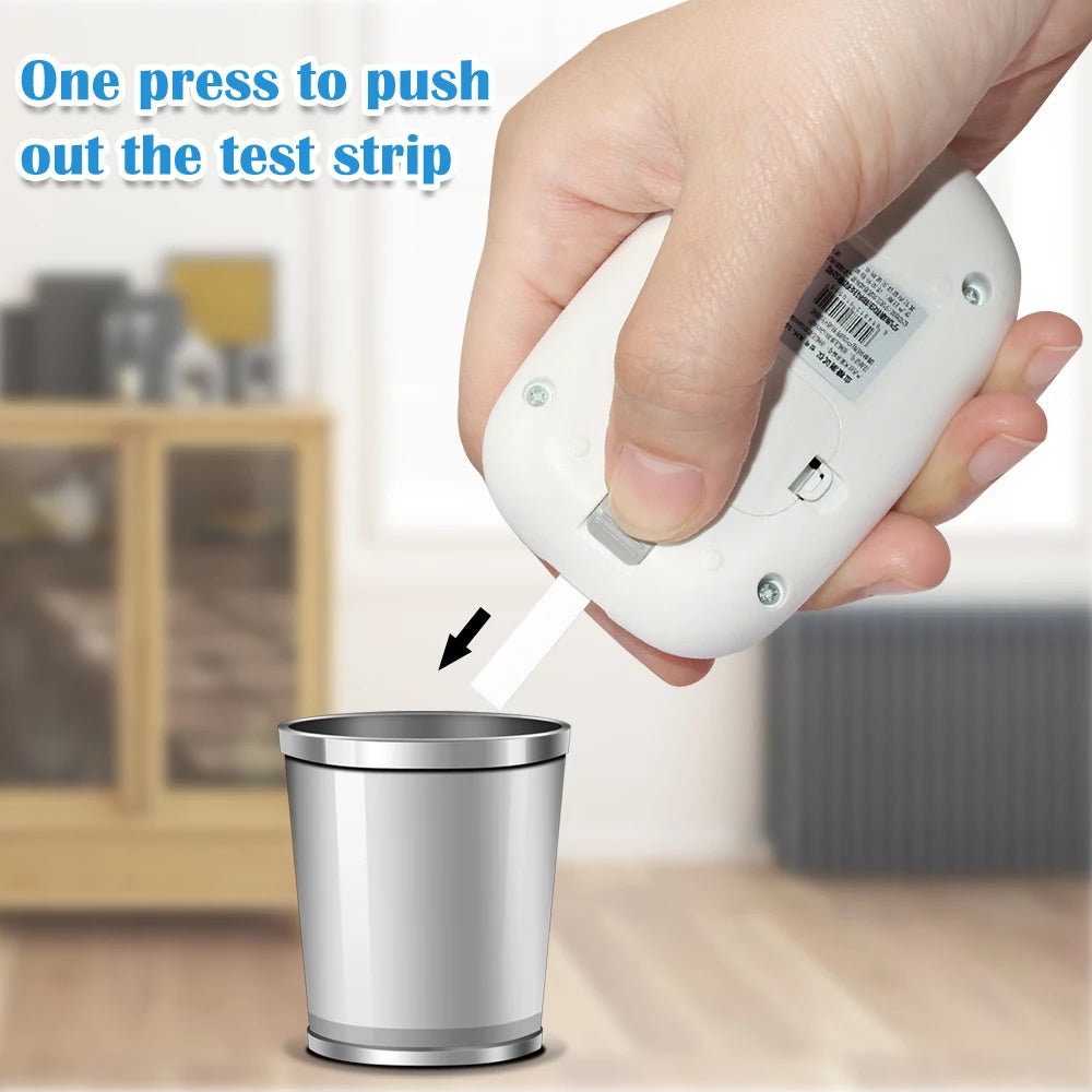 AJC Blood Glucose Meter Glucometer Kit Code Free Diabetes Test 50/100pcs Strips With Lancets Medical Blood Sugar Mg/mmol