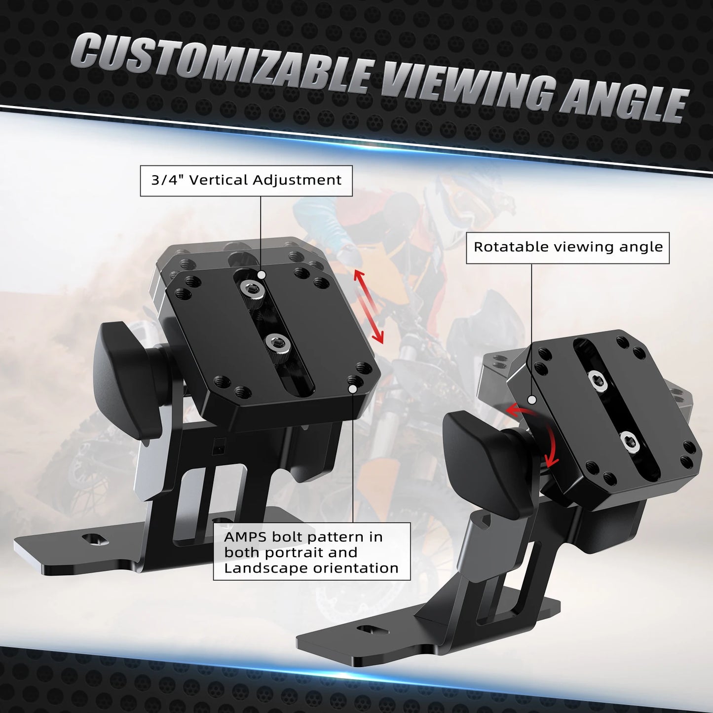 For KTM 2023-2024 890 Adventure Rally R S Motorcycle Rotatable Adjustable GPS Phone Mount Bracket Adventure 890 R S AMPS Mount