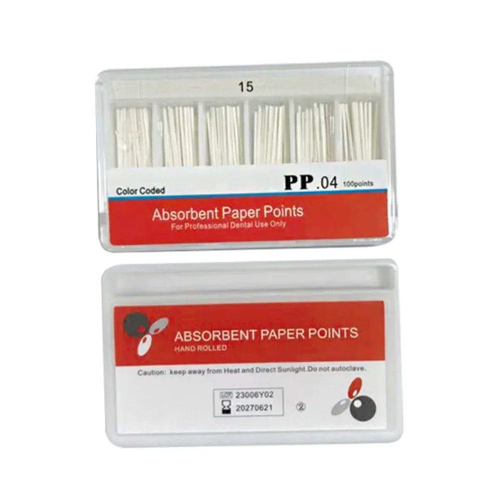 Dental Absorbent Paper Points Moisture Absorbing Paper Tips Taper 0.02 0.04 0.06 F1 F2 F3 Dental Clinics Consumables