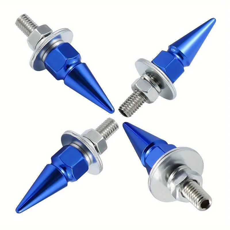 M6 Threaded Tips Screw Car Modified Fasteners Fender Washer Bumper Engine Screws License Plate Aluminium Alloy Bolts