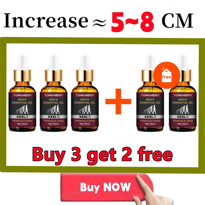 Powerful Men Big Dick Enlargement Gel Increase XXL Size Penis Erection Sex Product climax delay Extender Enhancer massage oil