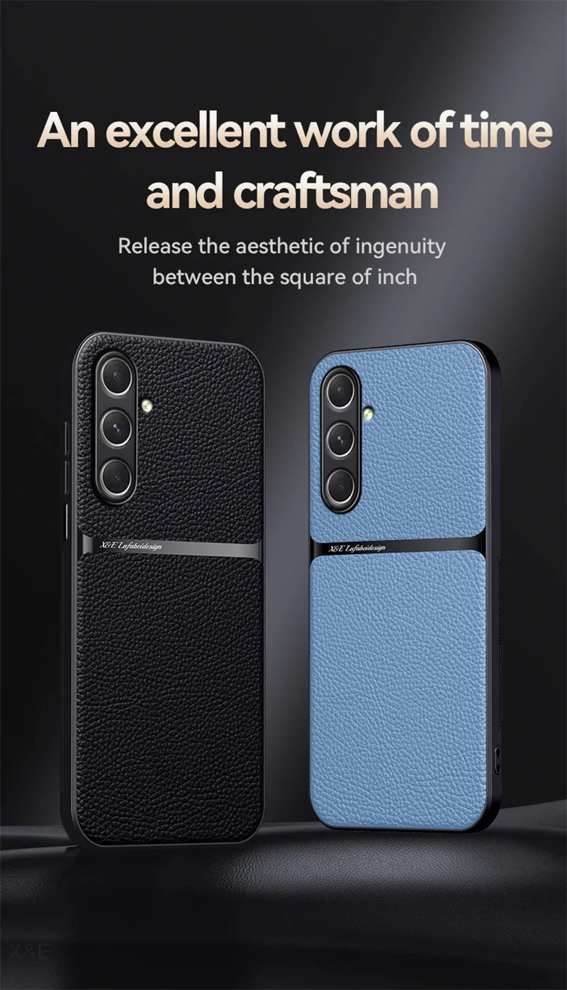 PU Leather Magnetic Case for Samsung Galaxy M35 A16 A36 A56 A15 5G A25 A35 A55 Protective Cover Hard Shell Coque Fundas