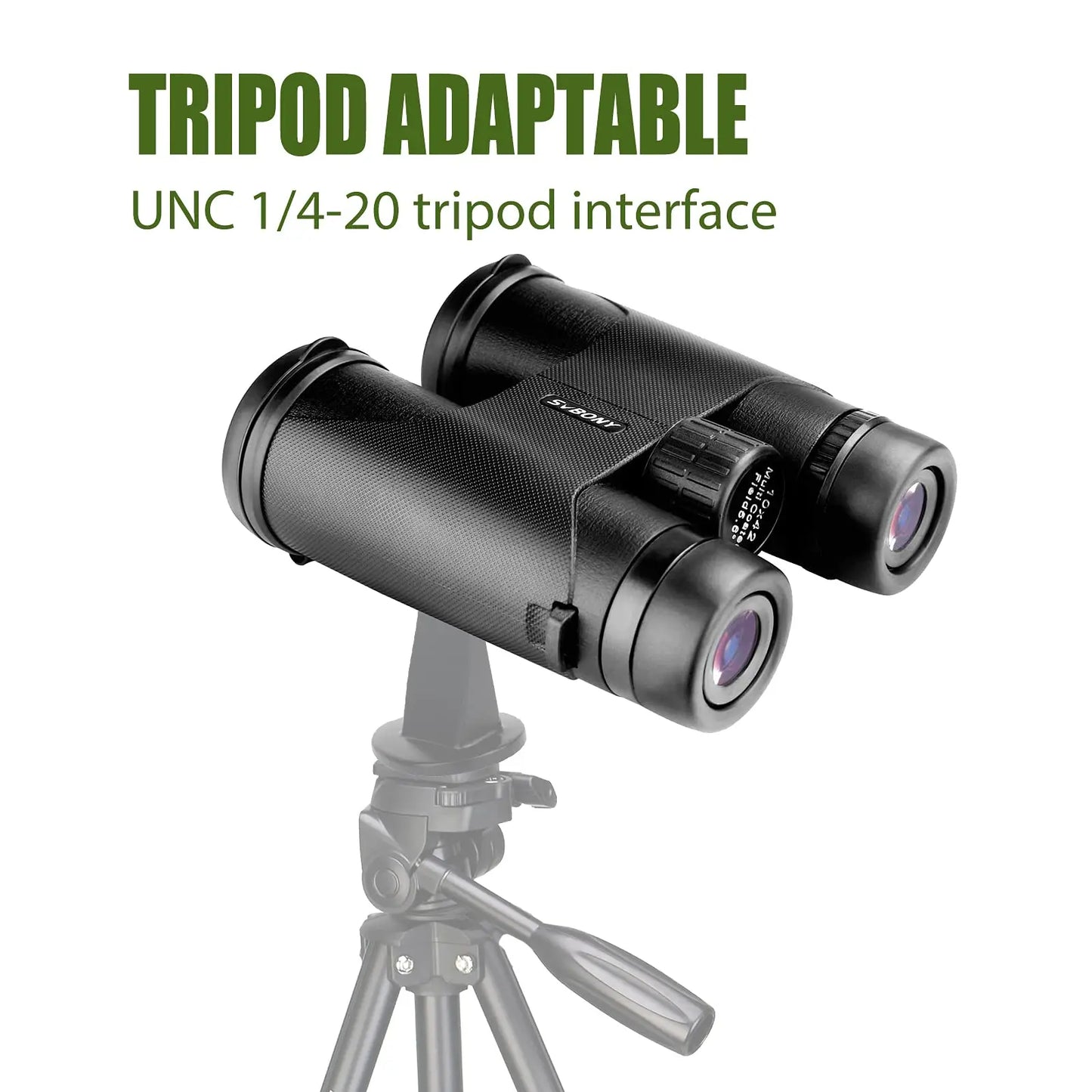 SVBONY SA202 Binoculars,10x42 Binoculars for Adults,Compact FMC Lens,Binoculars with Neck Strap Carrying Bag for Hiking Birding