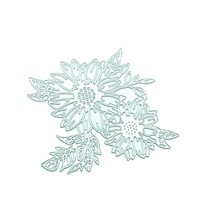 Carbon Steel Cutting Dies Paper Art Knife Mould Metal Etching Process Two chrysanthemum cutting embossed knife moulds