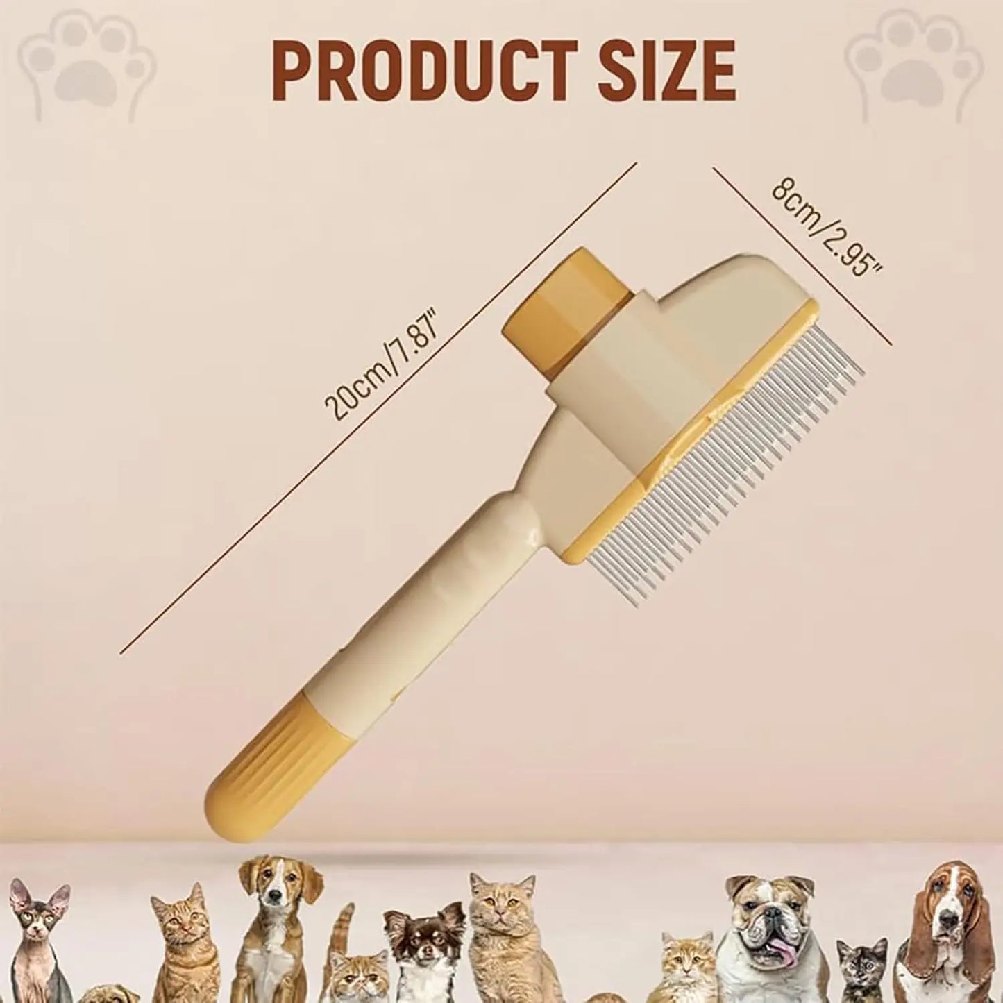 Brush for Cats Pet Cat Comb Dog Comb for Dogs and Cats Cat Dog Pets Grooming Brush for Cleaning Shedding Hairs Pet Cleaning Comb