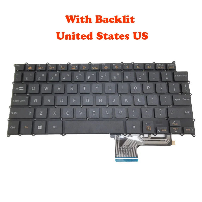 Black/White English US Korean KR Keyboard For LG 13Z970 13ZD970 13Z975 14Z970 14ZD970 English US Korean KR New