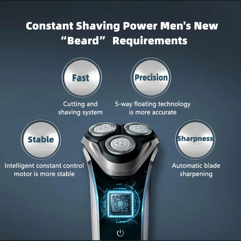 Philips New 3000 Series Electric Shaver Fast Shaving Flash Charging Men's Beard Trimmer Floating Head Intelligent Sensor Razor